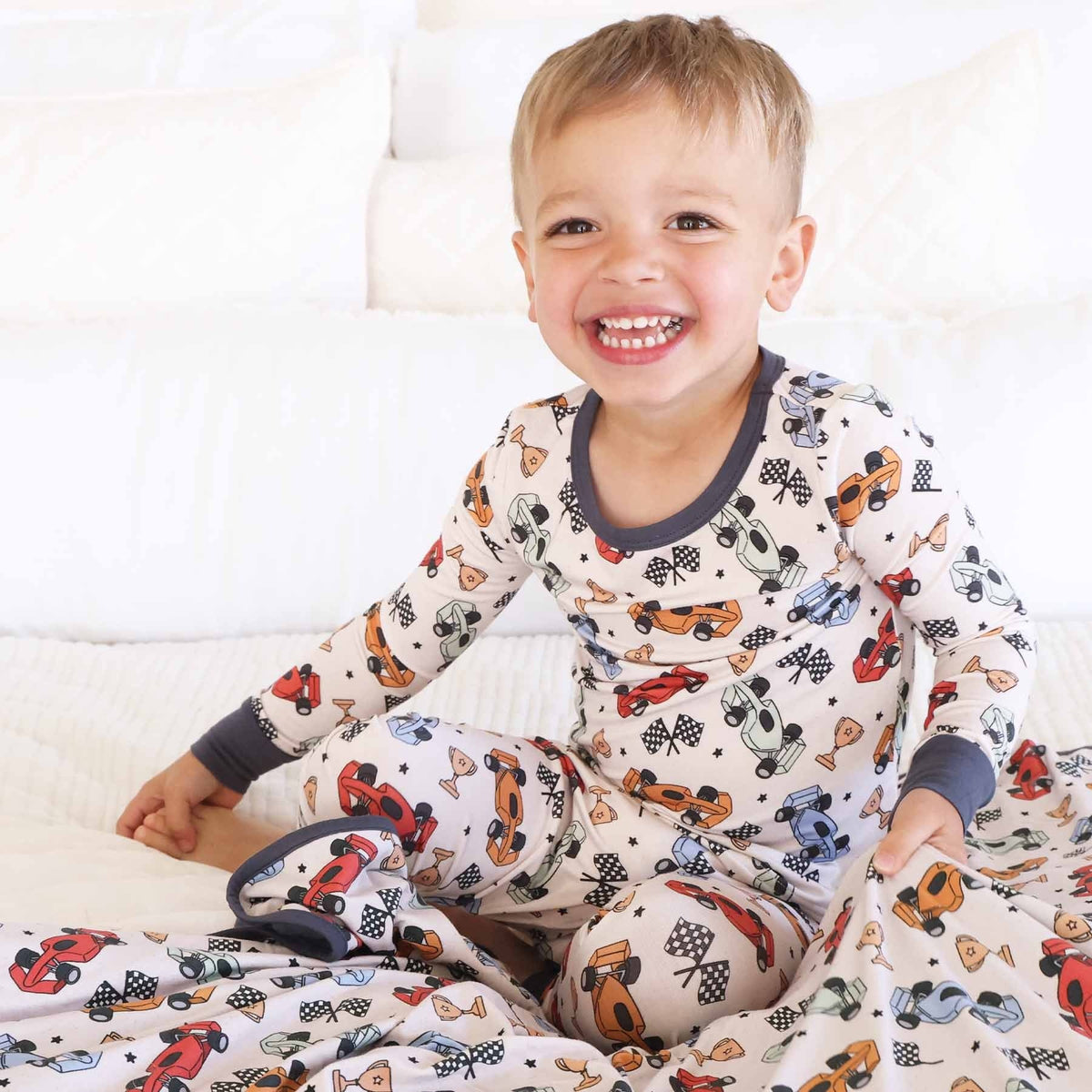 Pit Crew Two Piece Pajama Set