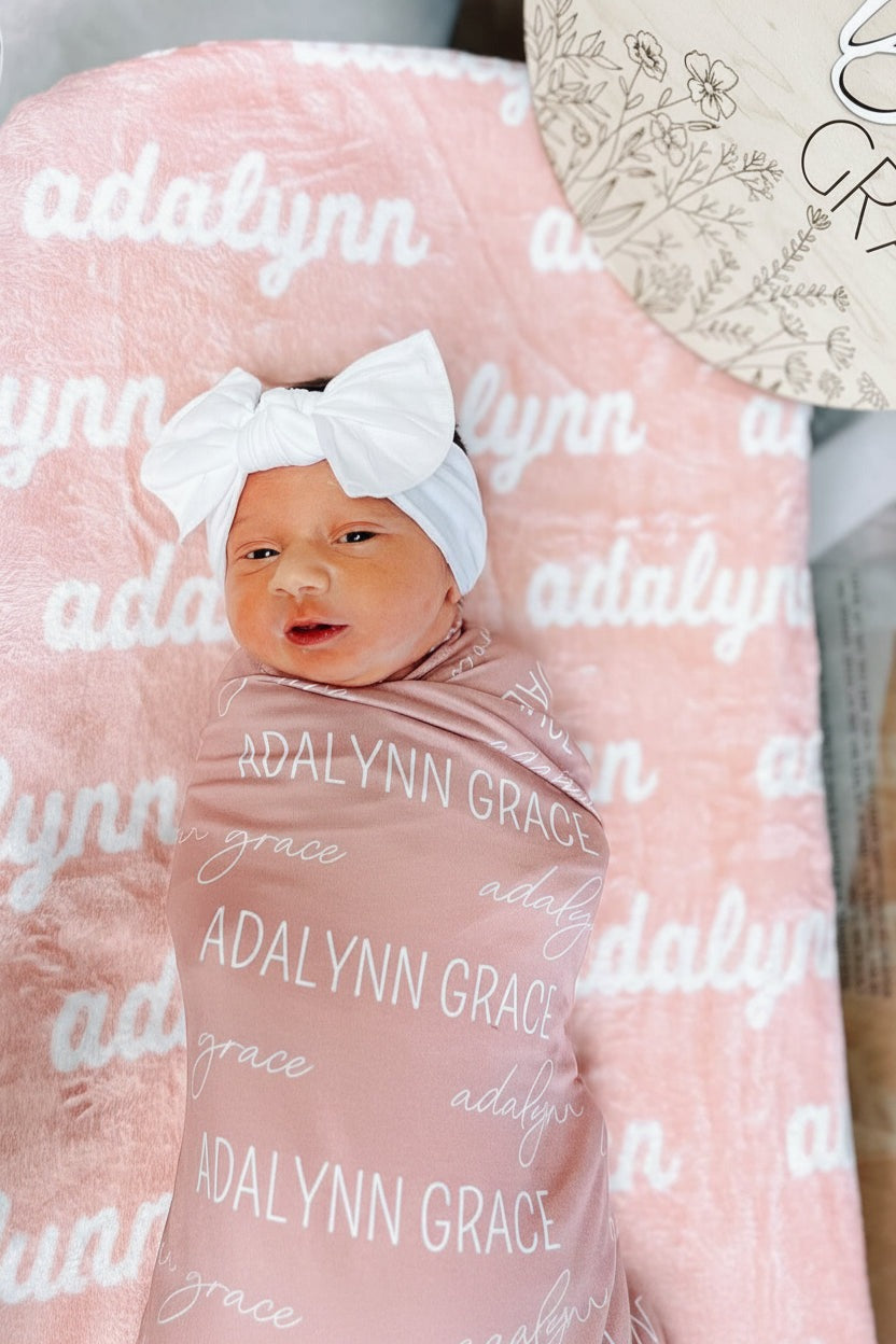 Solid White Knit Large Bow Headwrap