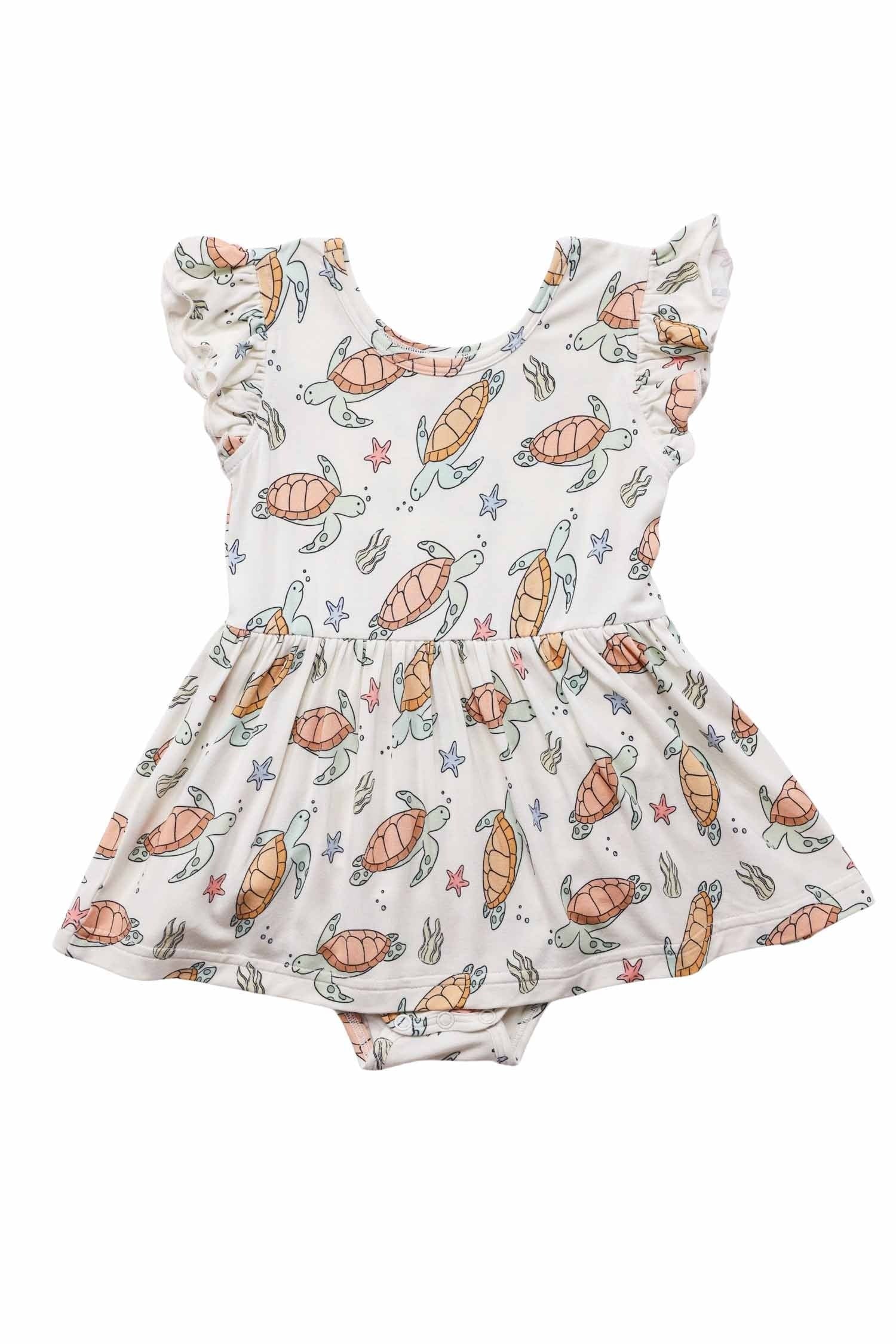 Sleeveless Twirl Bodysuit | Turtley Rad