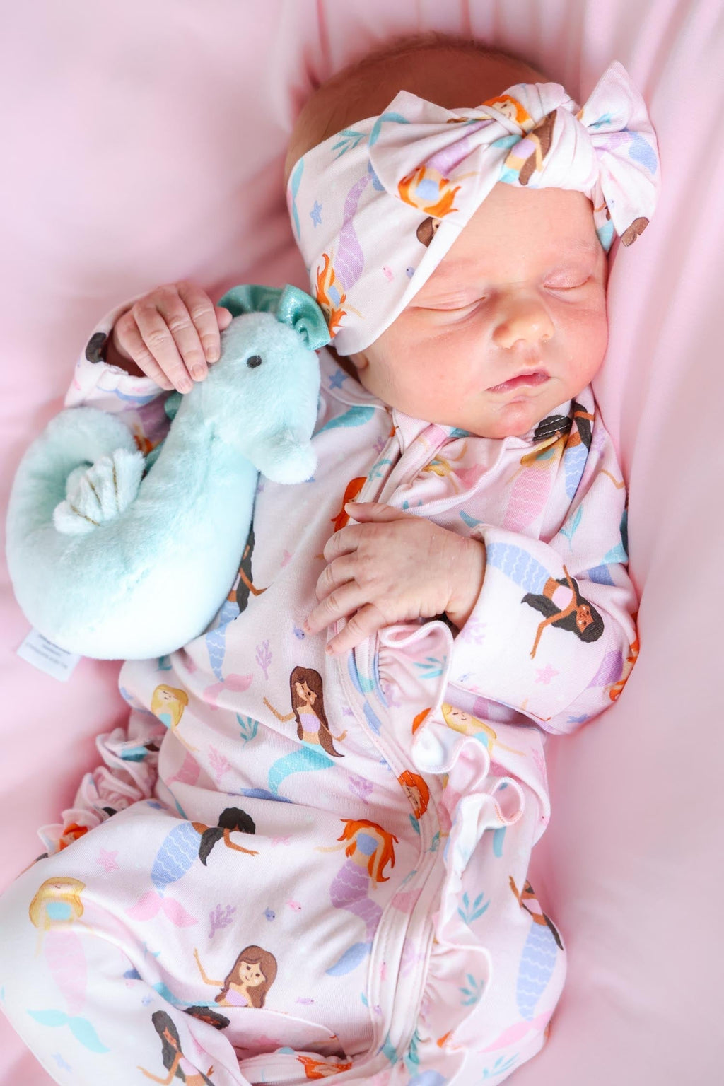 Ruffle Zipper Footie | Let's Be Mermaids