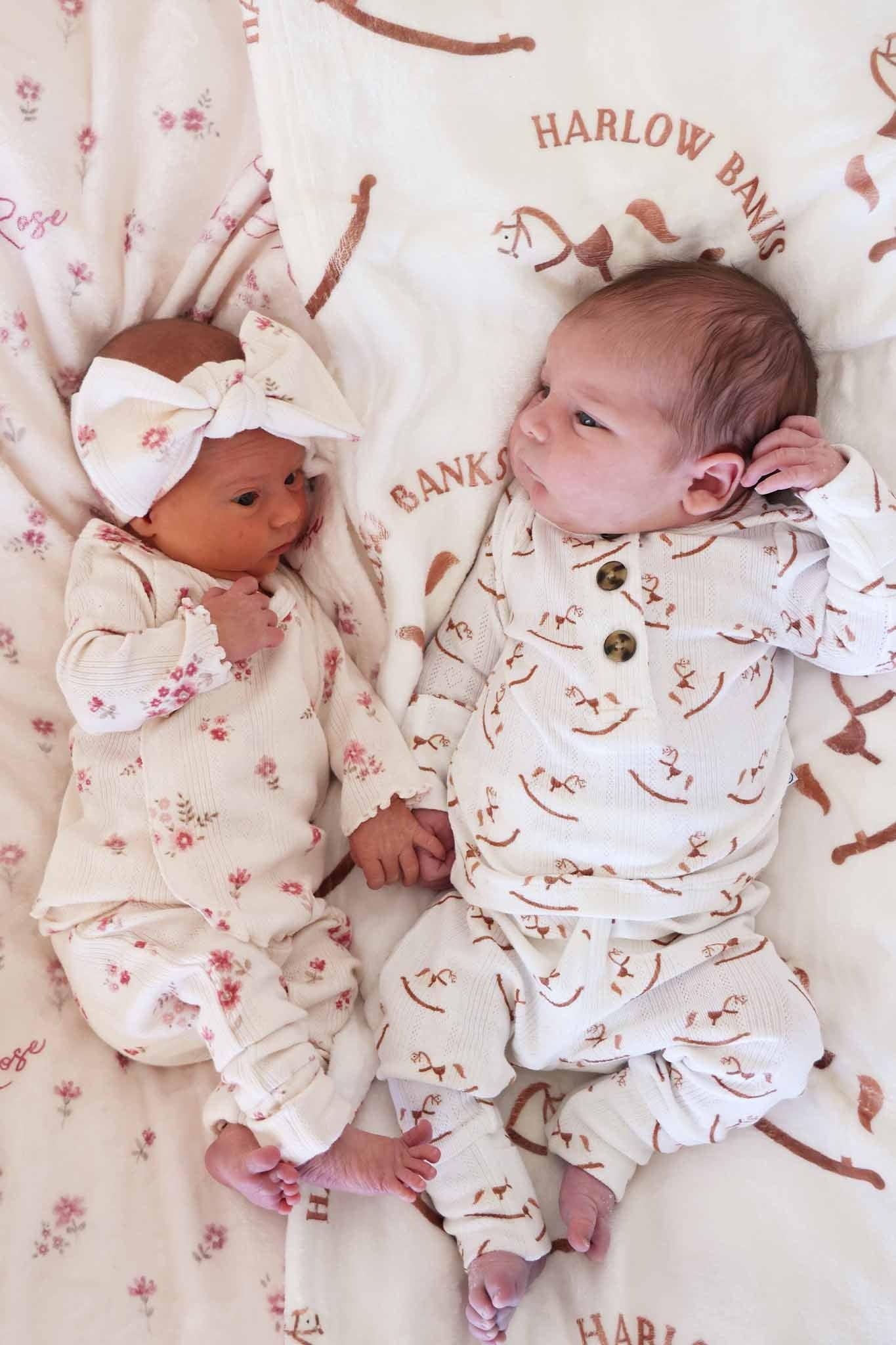 Precious Posies Personalized Kids Blanket