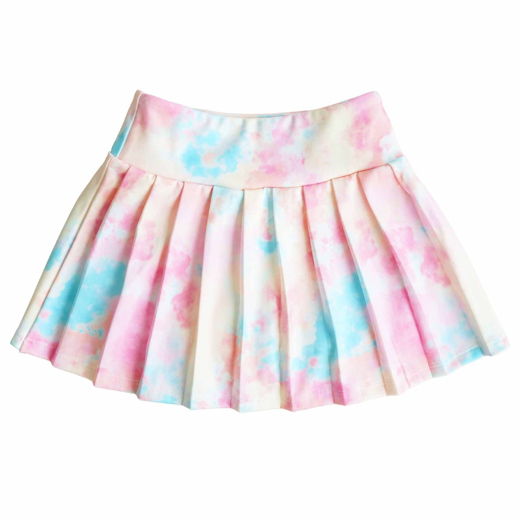 Kids CloudActiveTM Athletic Pleated Skirt | Candy Clouds