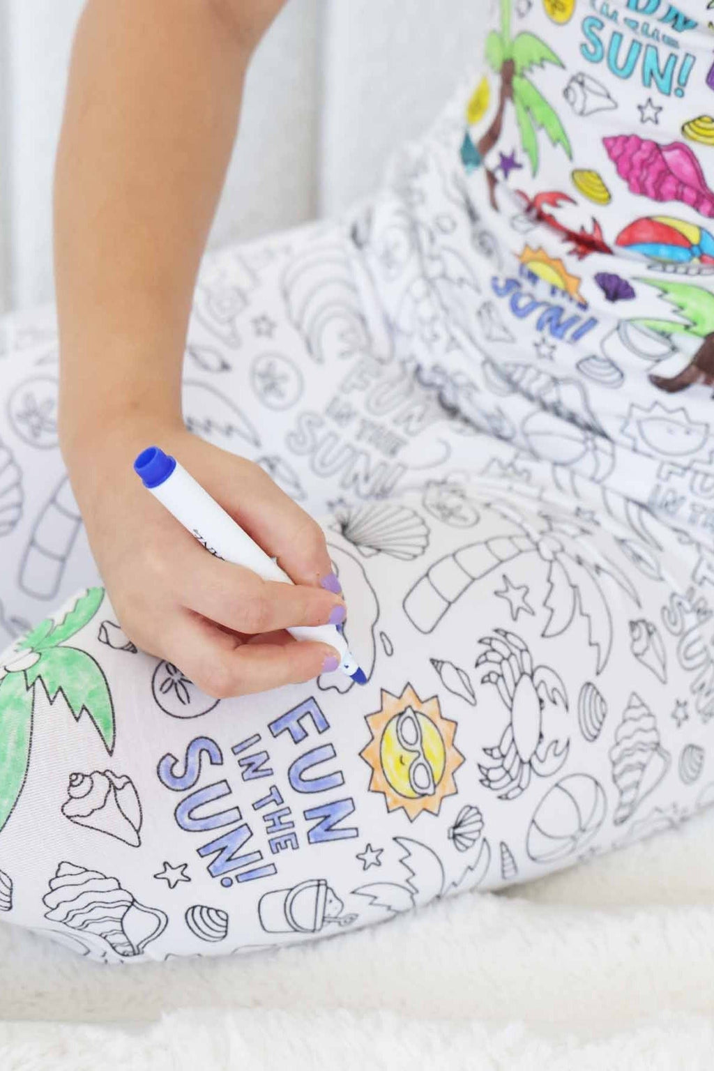 Colorable Two Piece Pajama Set | Beach Bash