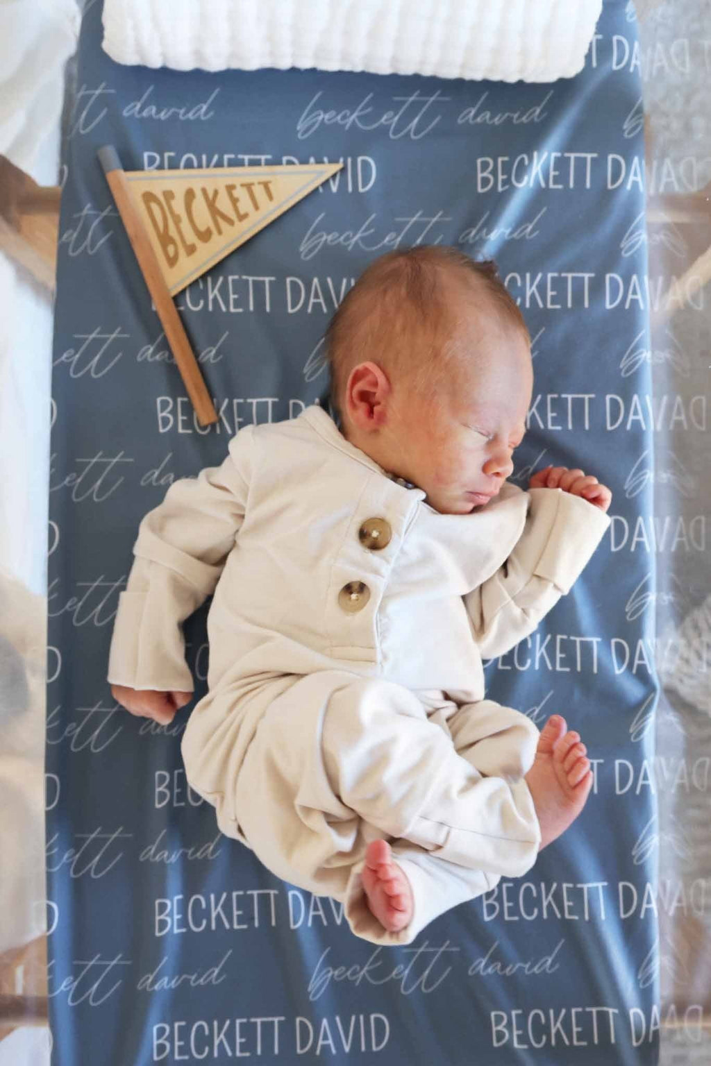 Personalized Wood Announcement | Flag