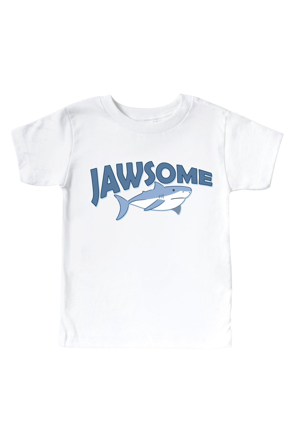 Jawsome Graphic Bodysuit & Kids Tee | White
