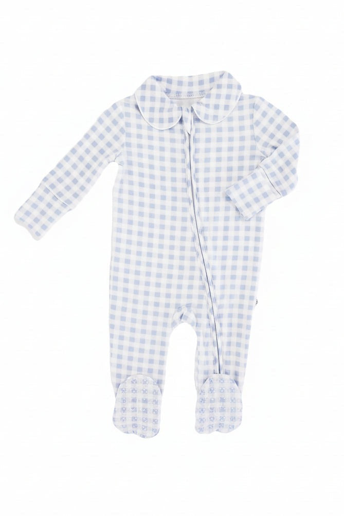 Peter Pan Collar Zipper Footie
