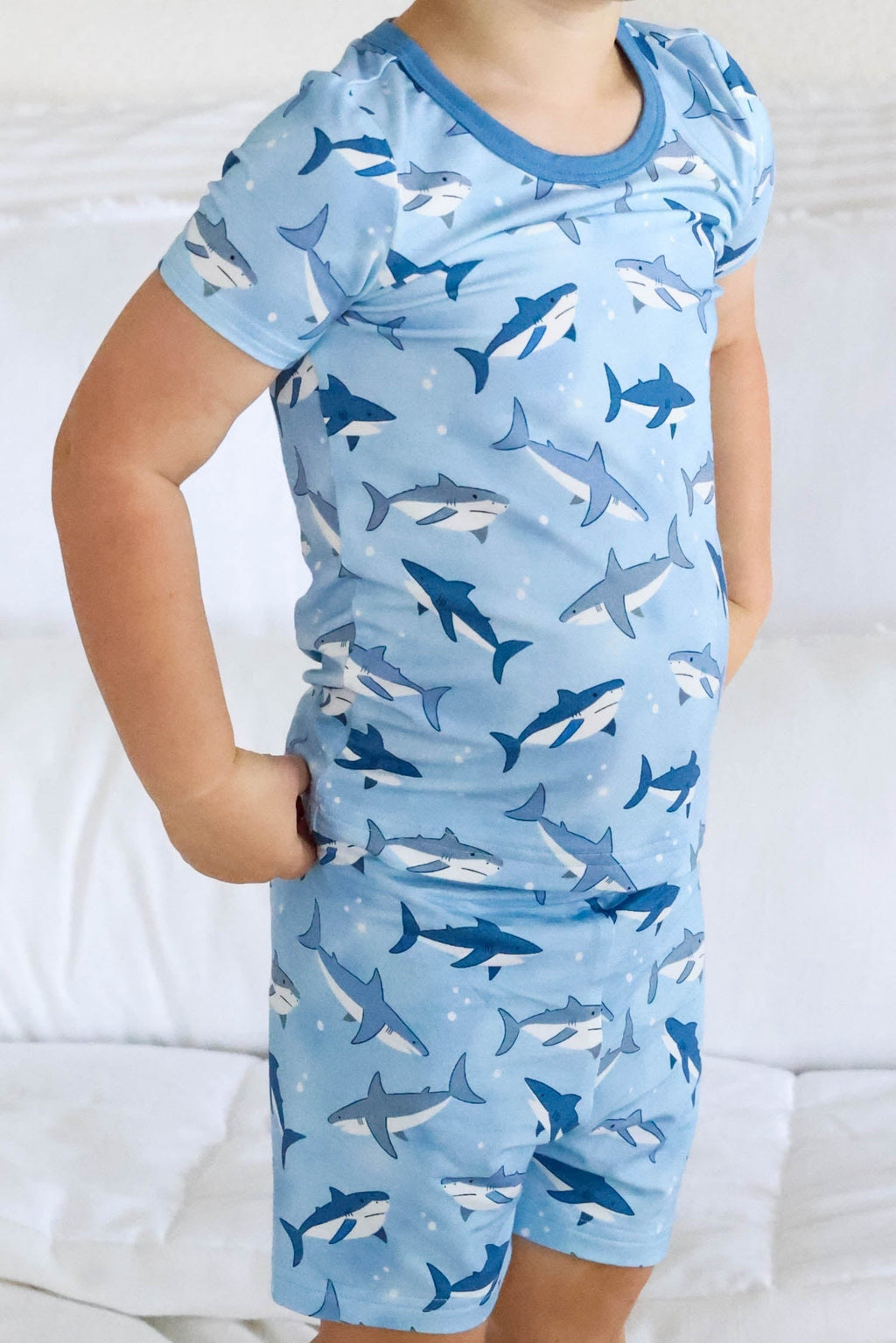 Two Piece Short Pajama Set | Fin Friends