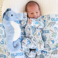 Tiny Tides Zipper Footie | Blue