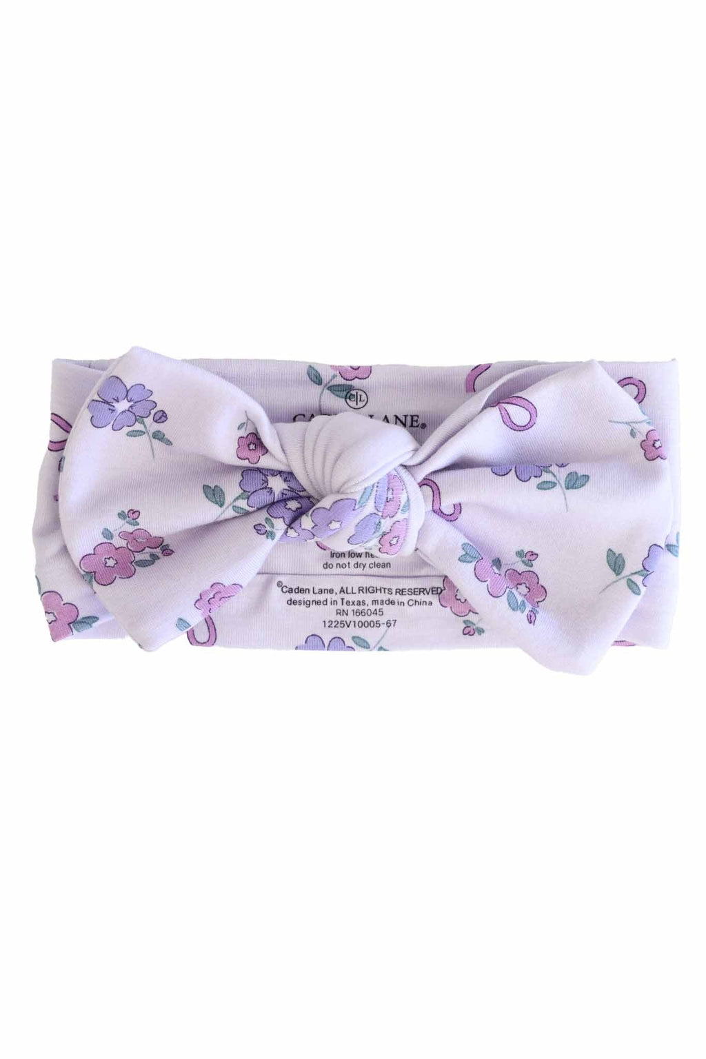 Ribbon & Roses Knit Large Bow Headwrap | Purple