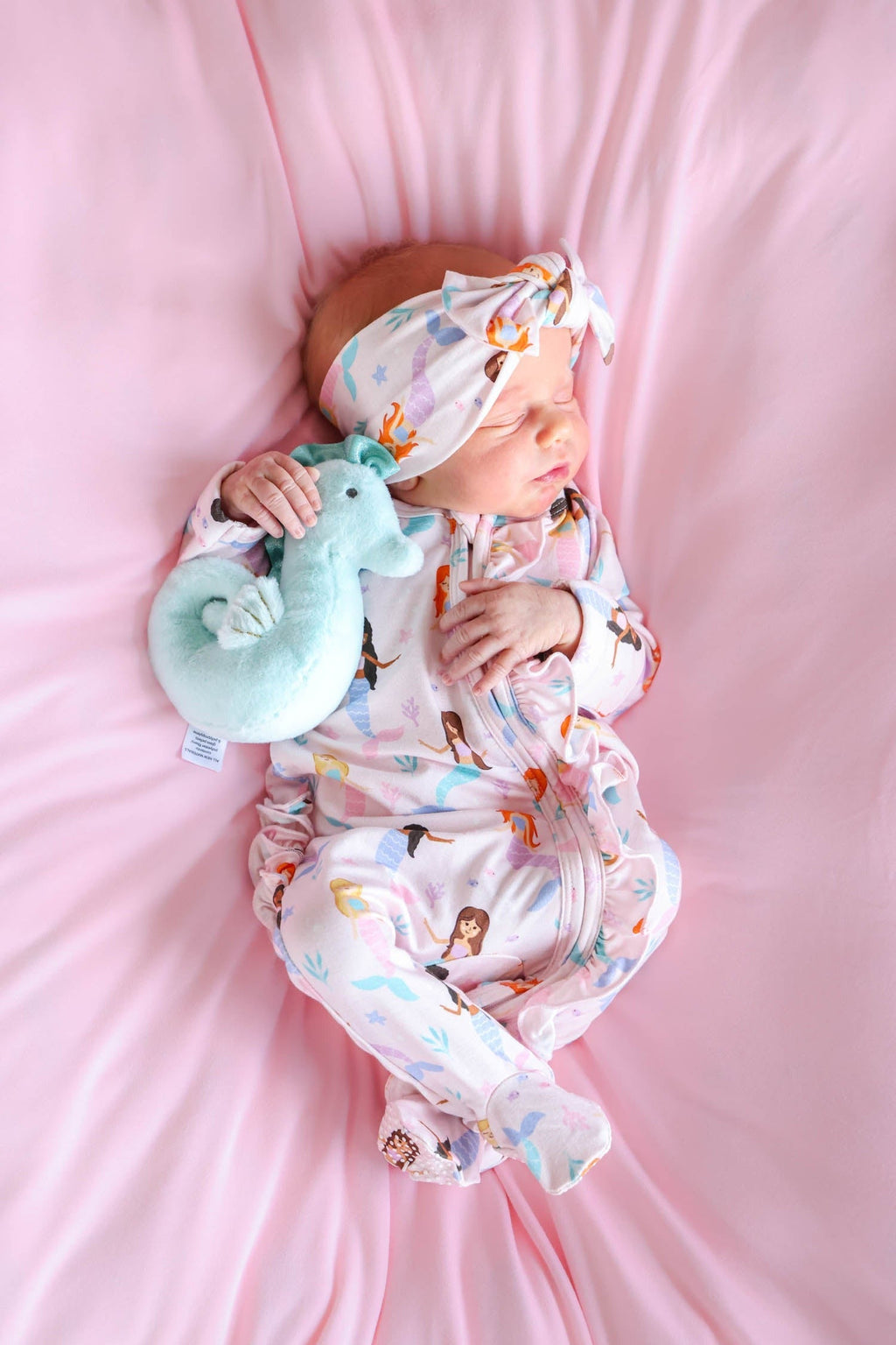 Ruffle Zipper Footie | Let's Be Mermaids