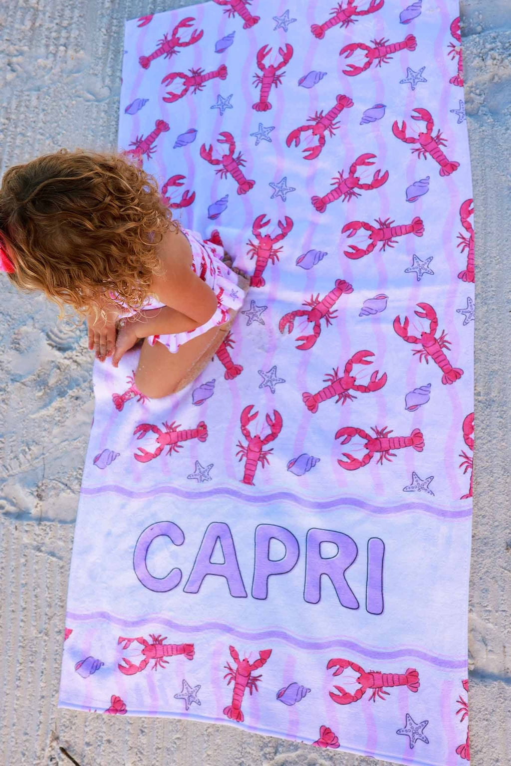 Pinch Me Personalized Kids Beach Towel | Pink