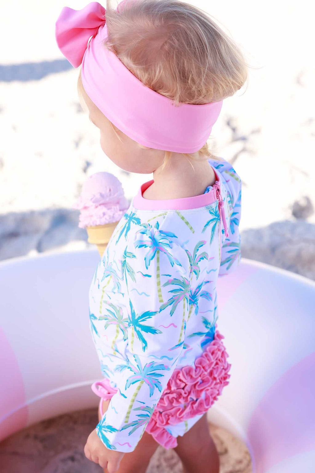 Swim Bow | Tropical Pink
