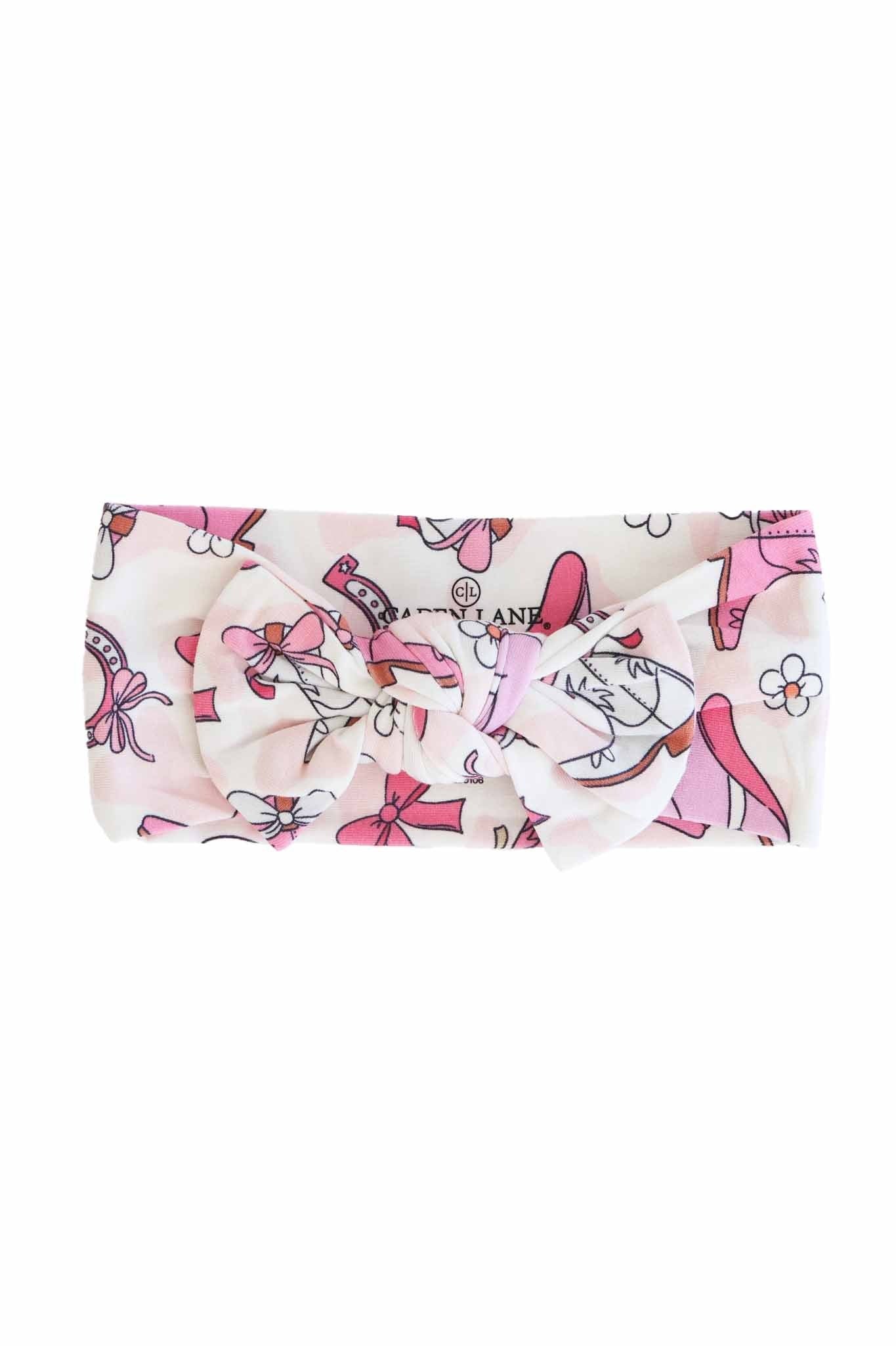 Rodeo Dreams Knit Large Bow Headwrap | Pink