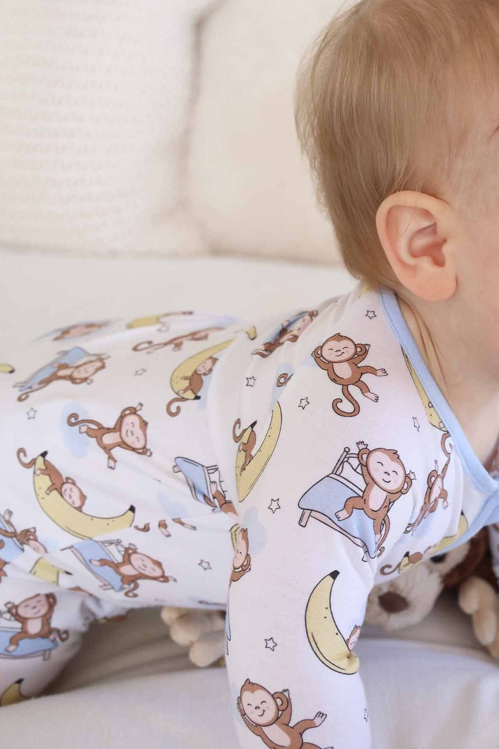 Convertible Bamboo Zip Romper | Monkey See, Monkey Snooze