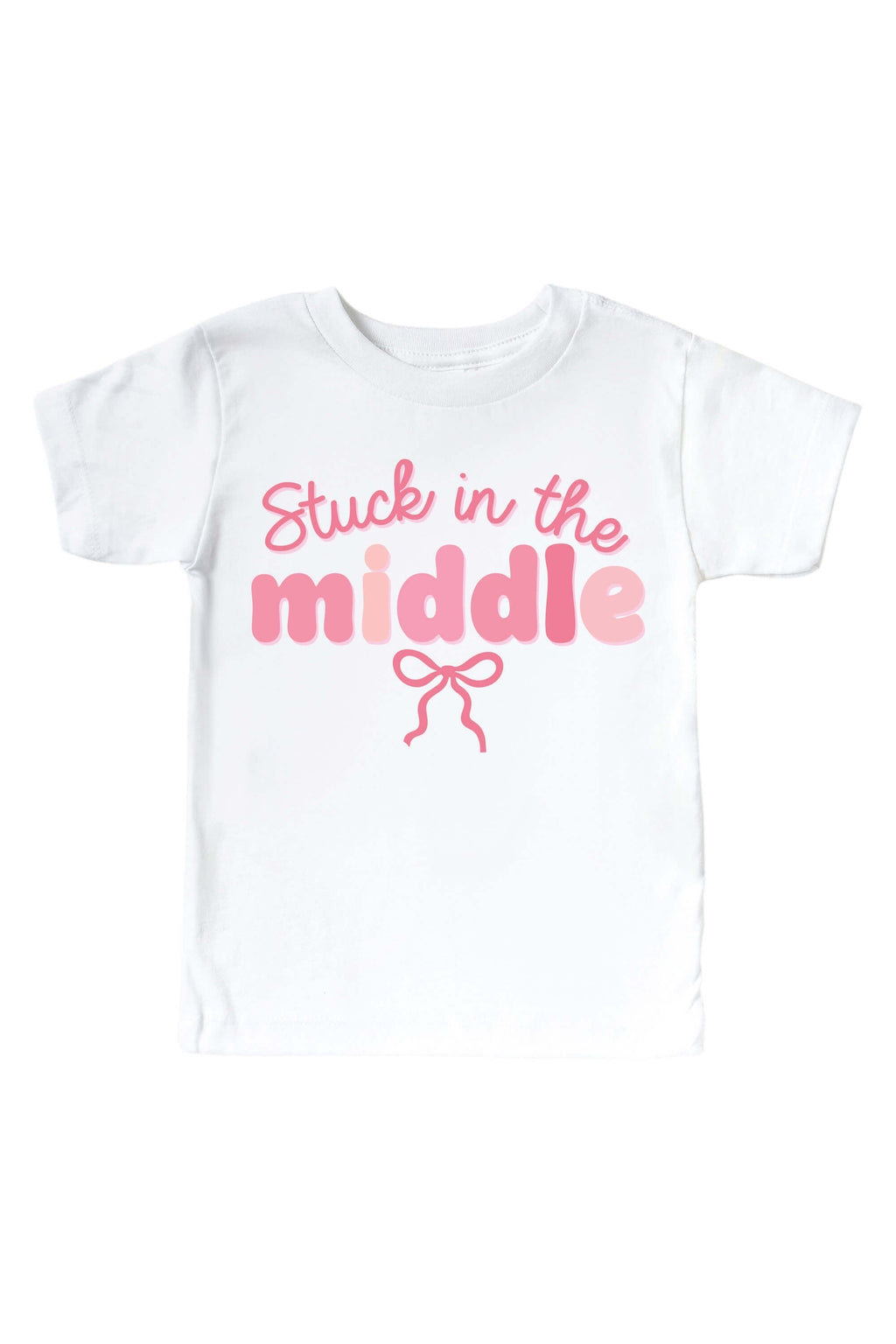 Stuck In The Middle Kids Graphic Tee | White