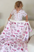 Personalized Sherpa Kids Blanket | Glamour Girl