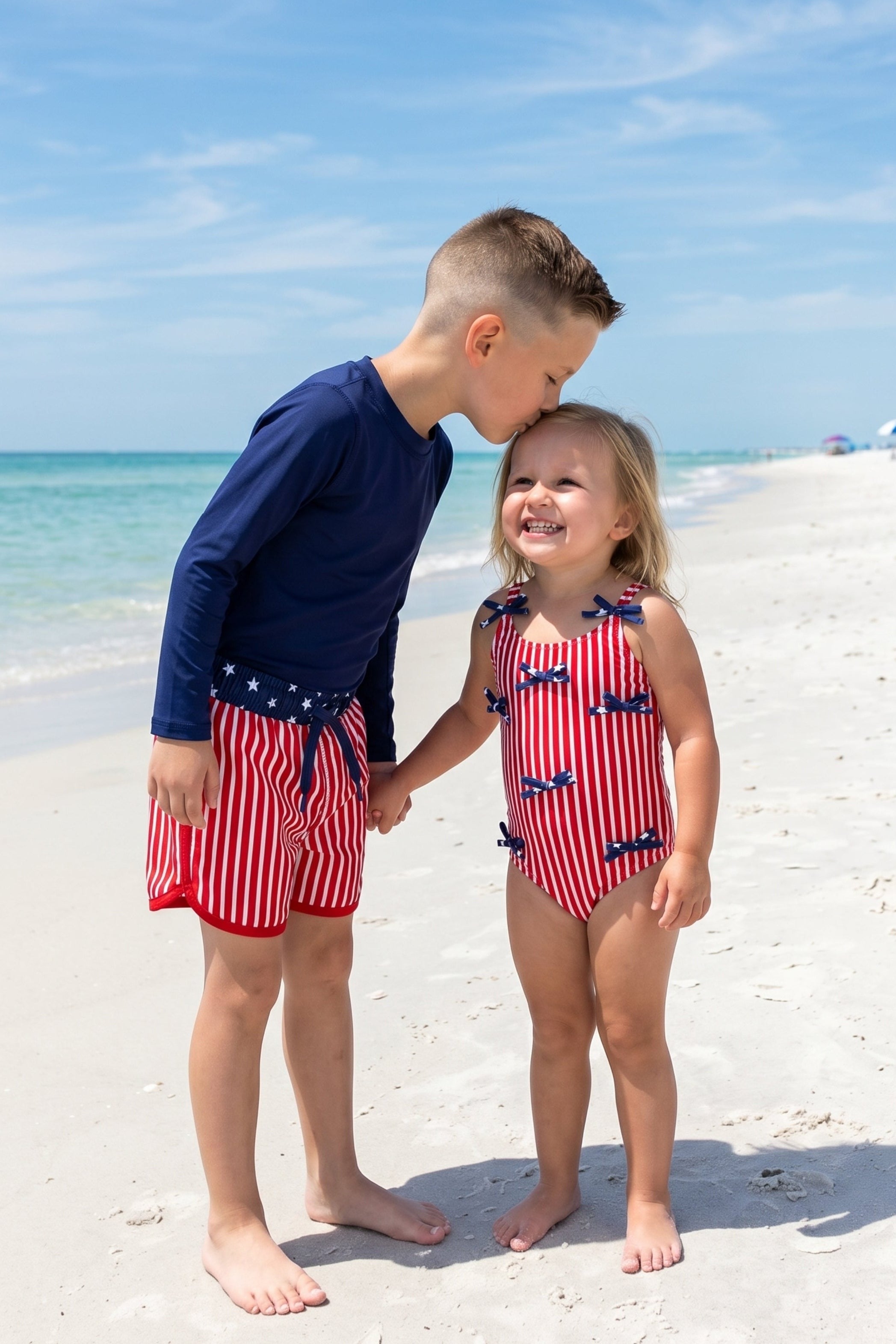 Tiny Bows One Piece | Stars & Stripes Party