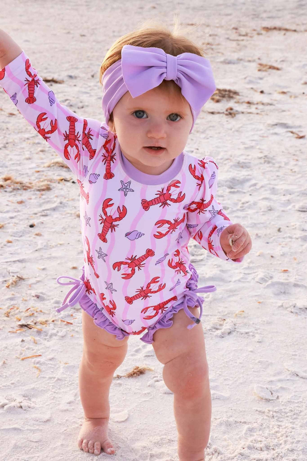 Swim Bow | Seashell Purple