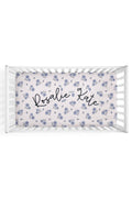 Sapphire Garden Personalized Crib Sheet