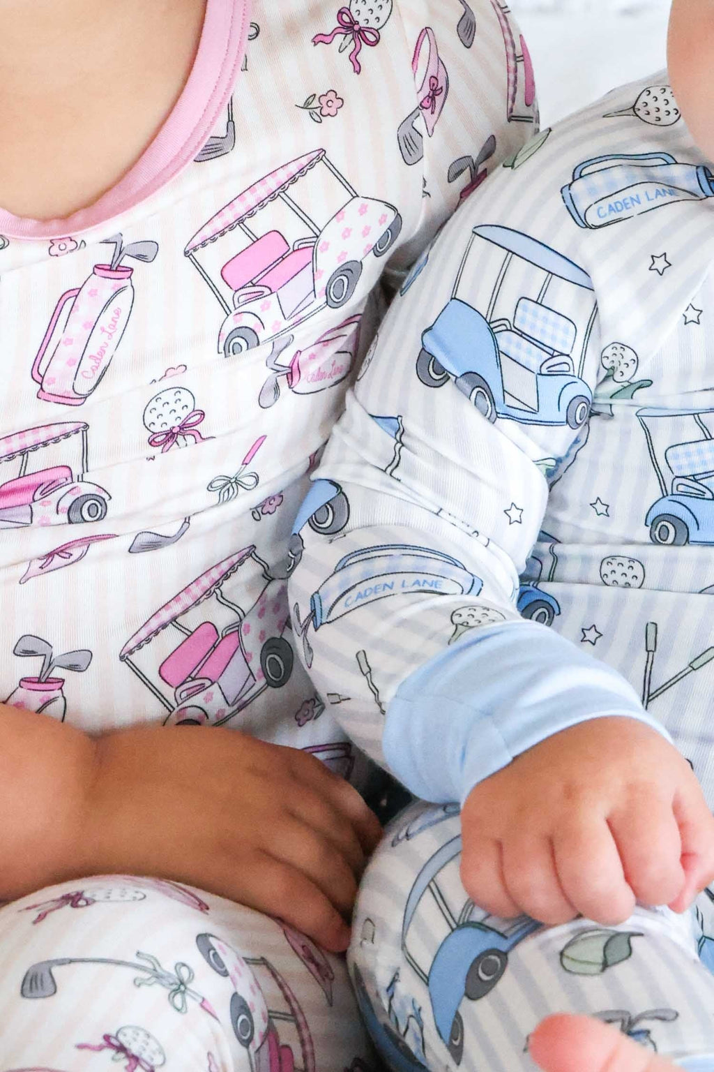 Two Piece Bamboo Pajama Set | Caddie Crew Pink