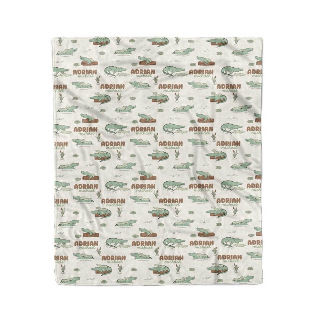Later Gator Personalized Kids Blanket