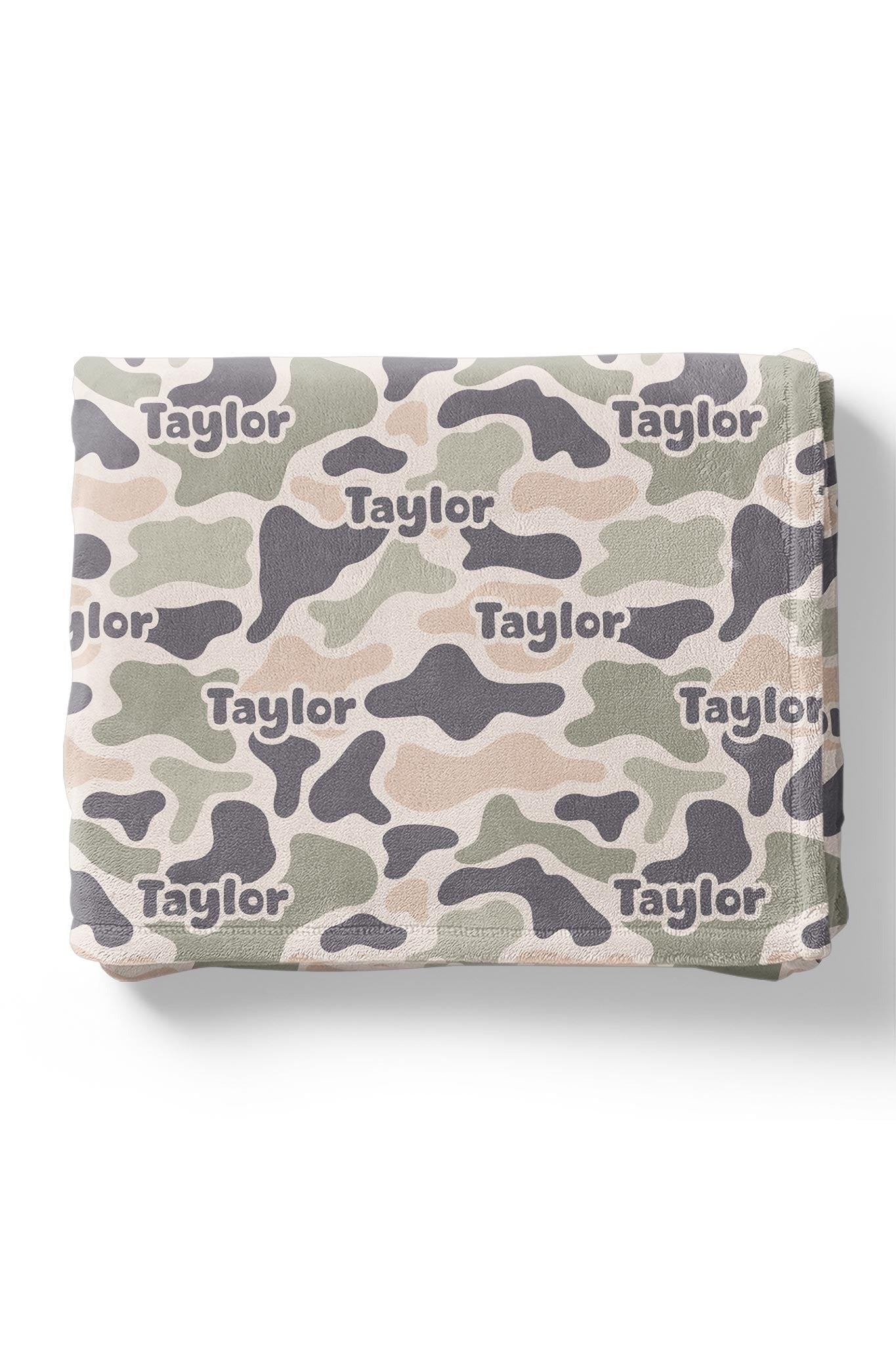 Personalized Kids Blanket | Camo Cutie