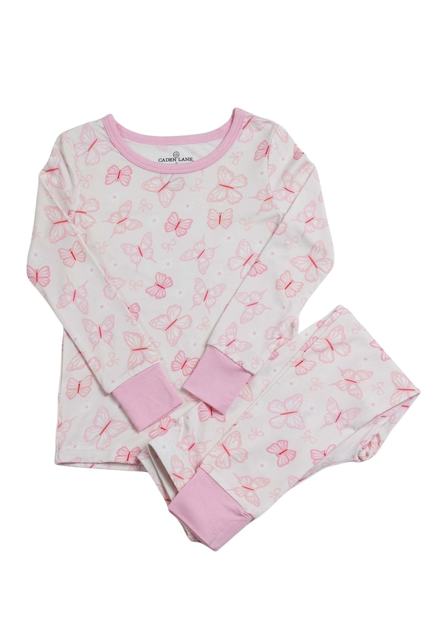 Two Piece Bamboo Pajama Set | Blooming Butterflies