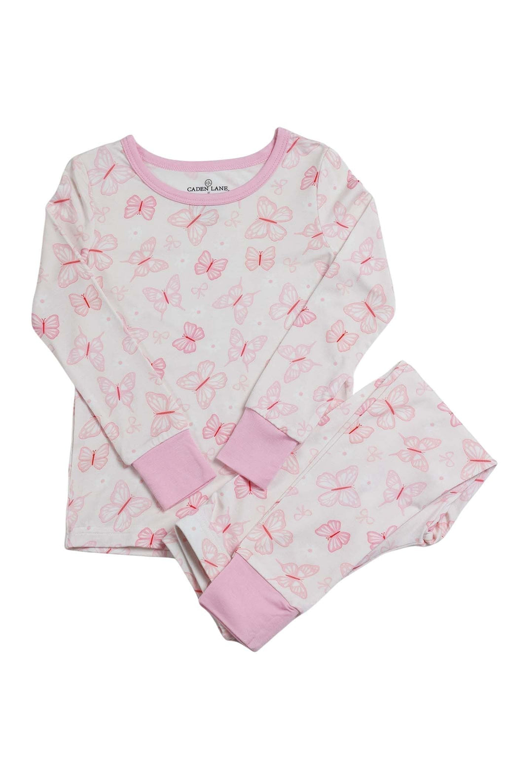 Two Piece Bamboo Pajama Set | Blooming Butterflies
