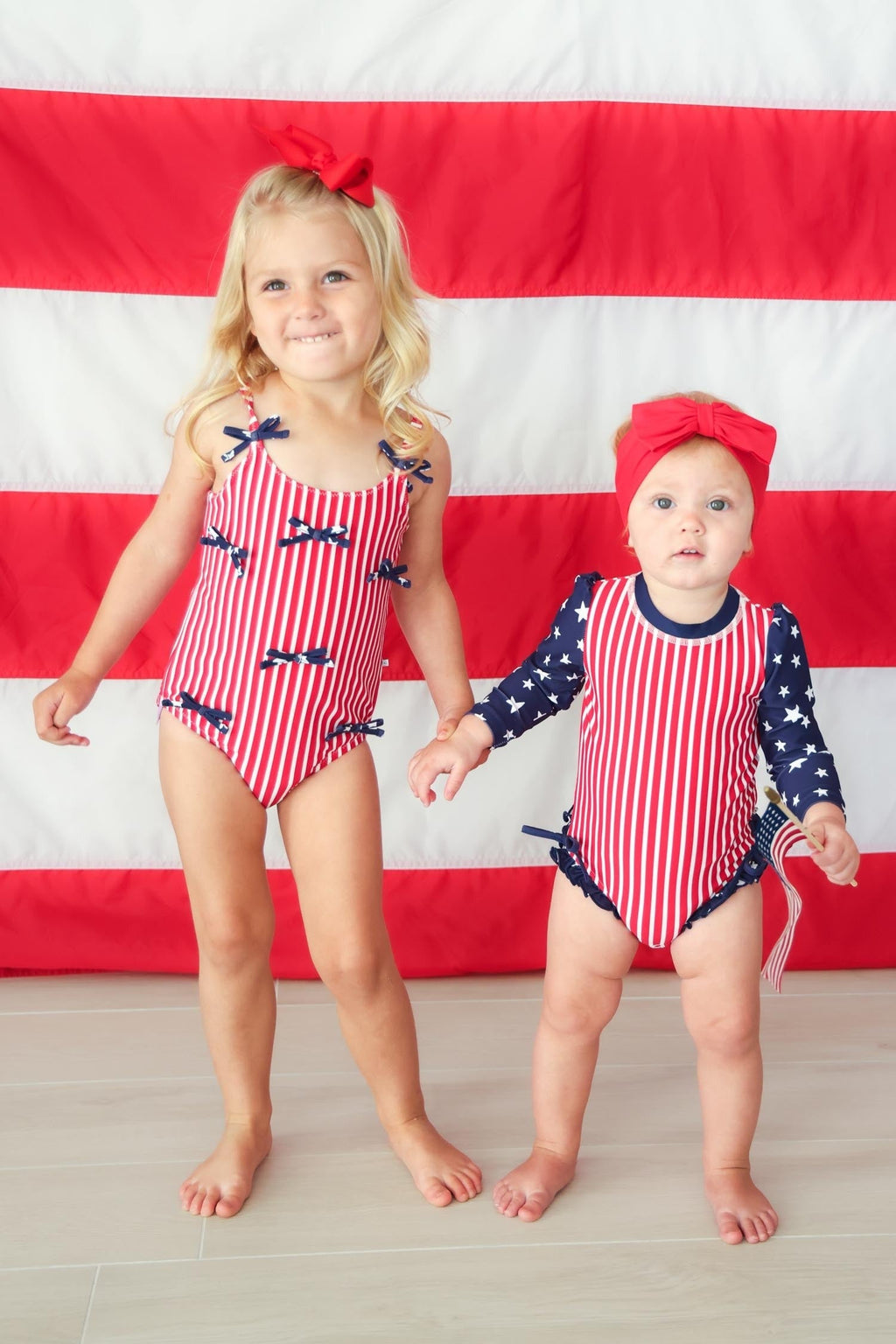 Swim Bow | Sparkler Red