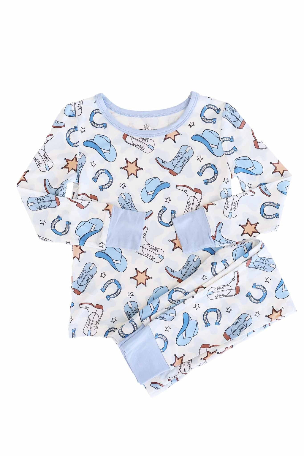 Rodeo Dreams Two Piece Pajama Set | Blue