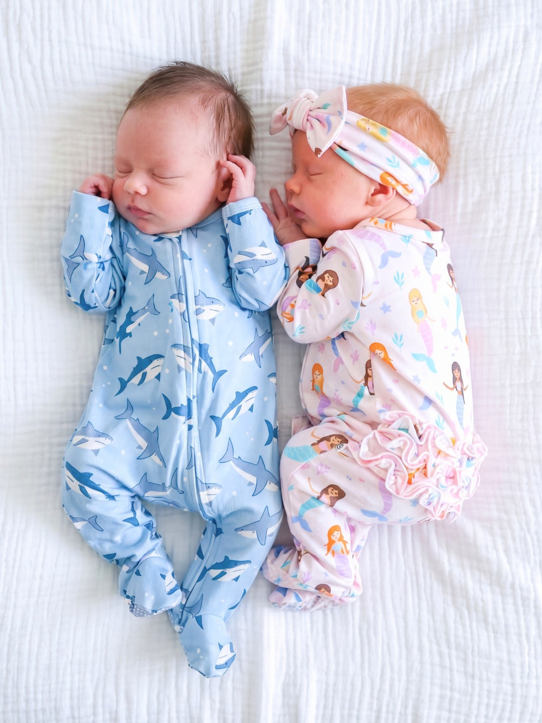 Ruffle Zipper Footie | Let's Be Mermaids
