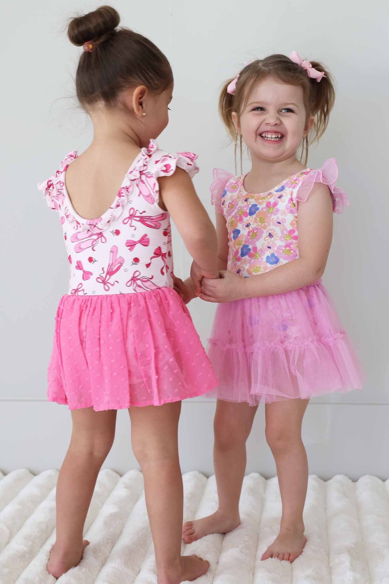 Swiss Dot Leotard | Pink Pirouette