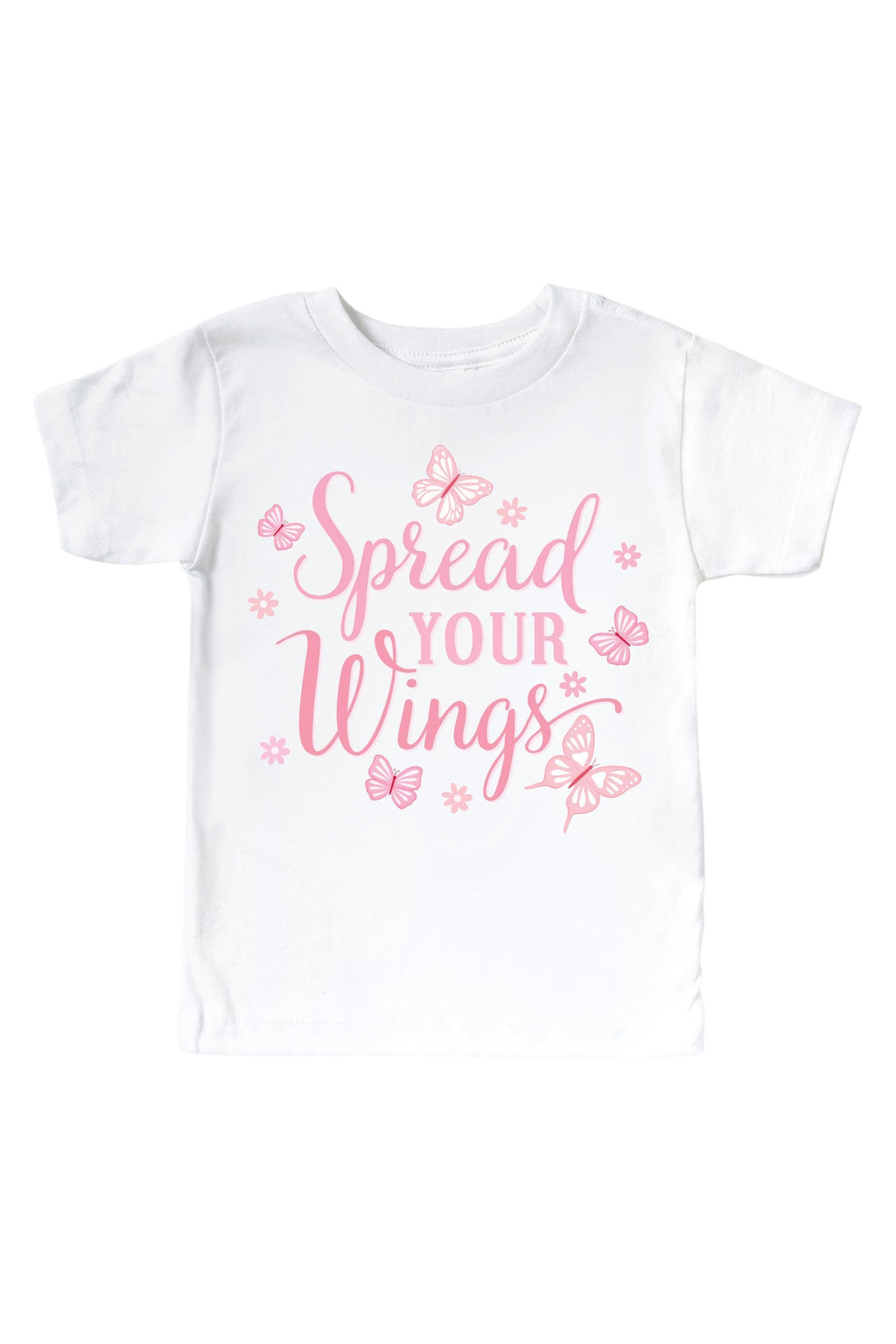 Spread Your Wings Graphic Bodysuit & Kids Tee | White