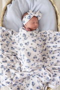Sapphire Garden Oversized Swaddle Blanket