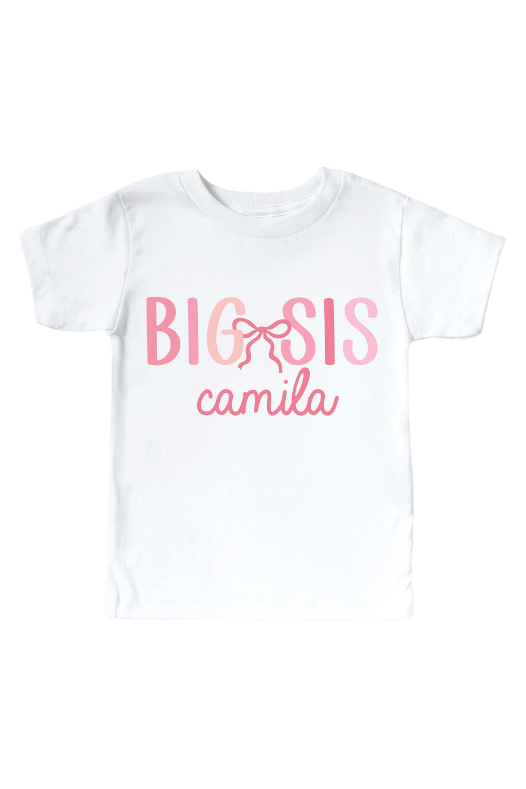 Personalized Promoted To Big Kids Graphic Tee | White