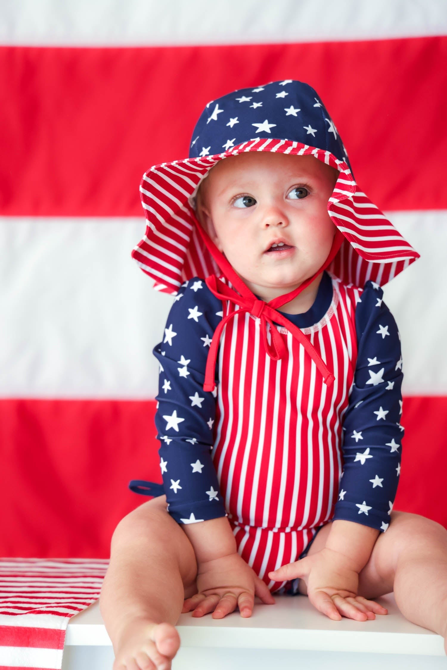 Printed Sun Hat | Stars & Stripes Party