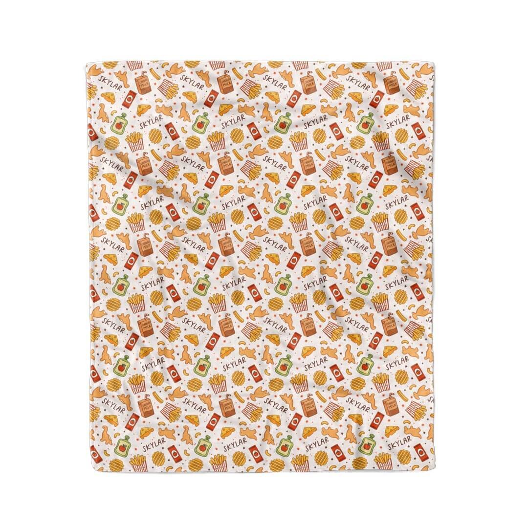Tiny Bites Personalized Kids Blanket