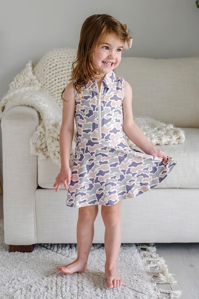 Girl's Polo Dress | Camo Cutie