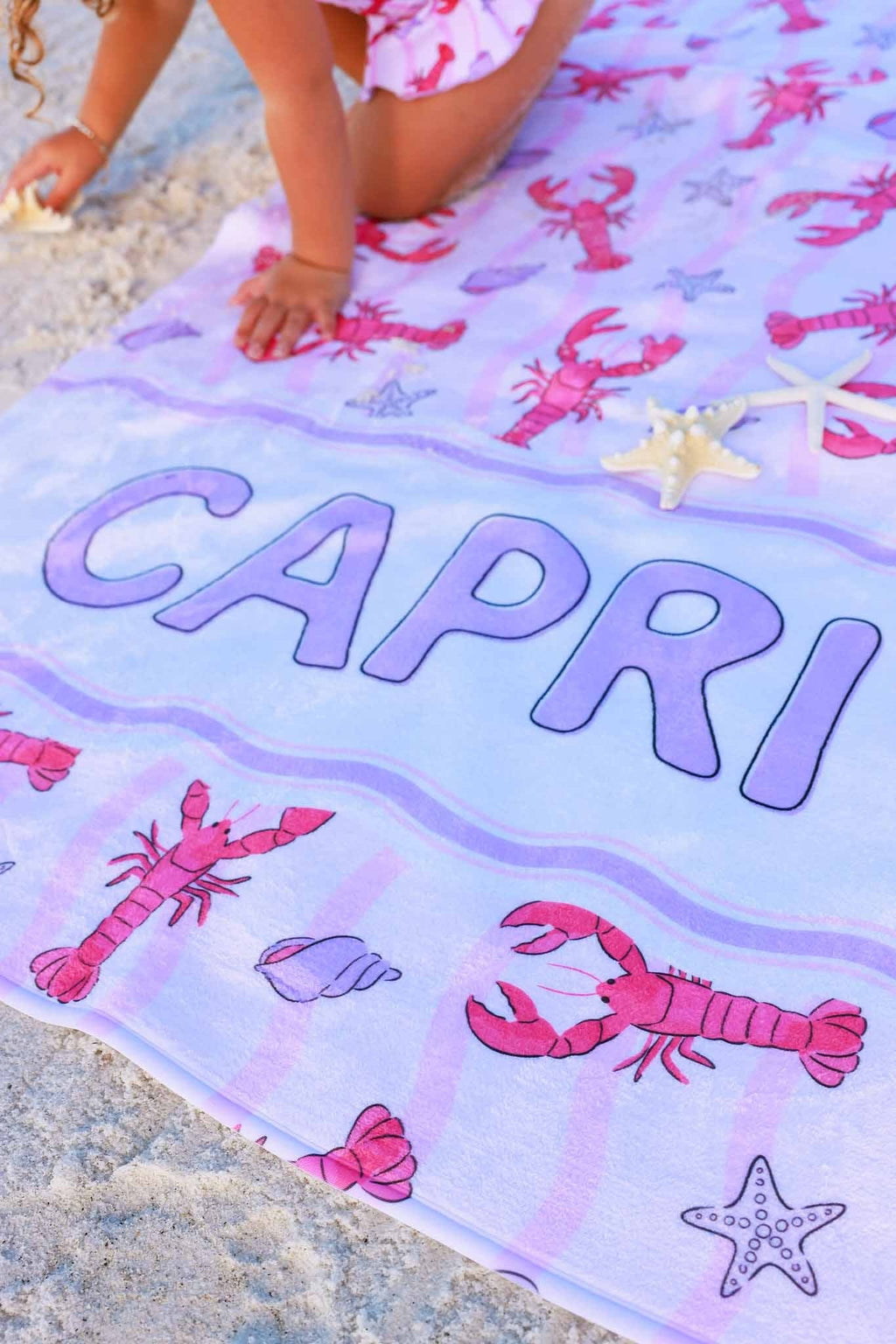 Pinch Me Personalized Kids Beach Towel | Pink