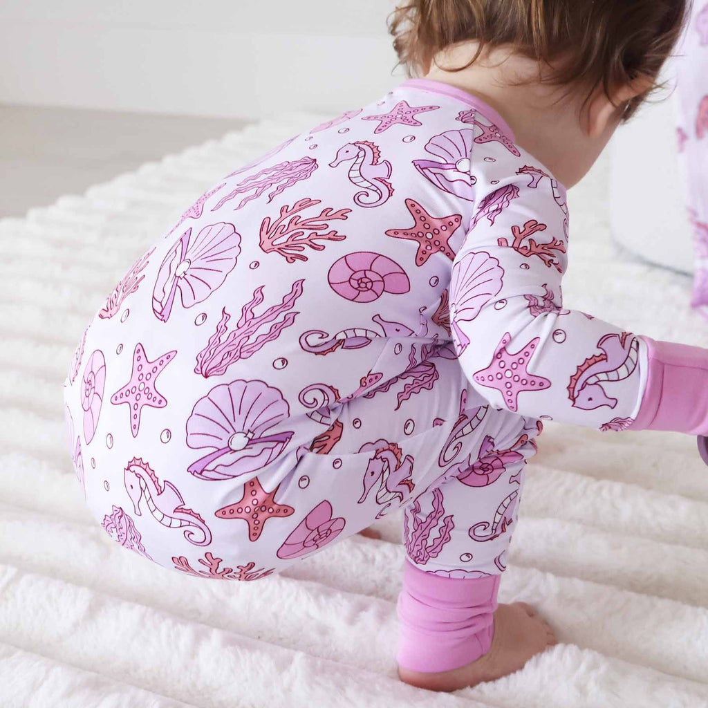 Tiny Tides Convertible Zip Romper | Pink