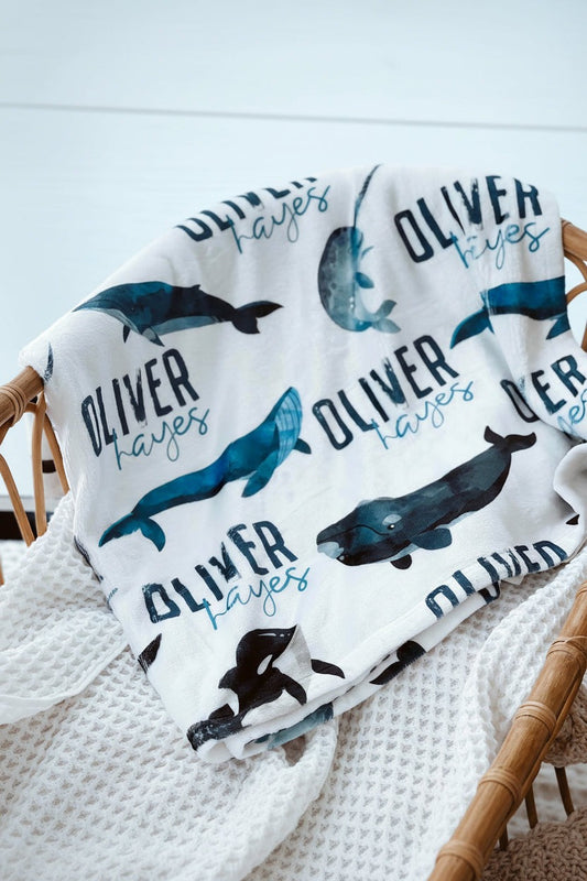 Whaley Cute | Personalized Kids Blanket