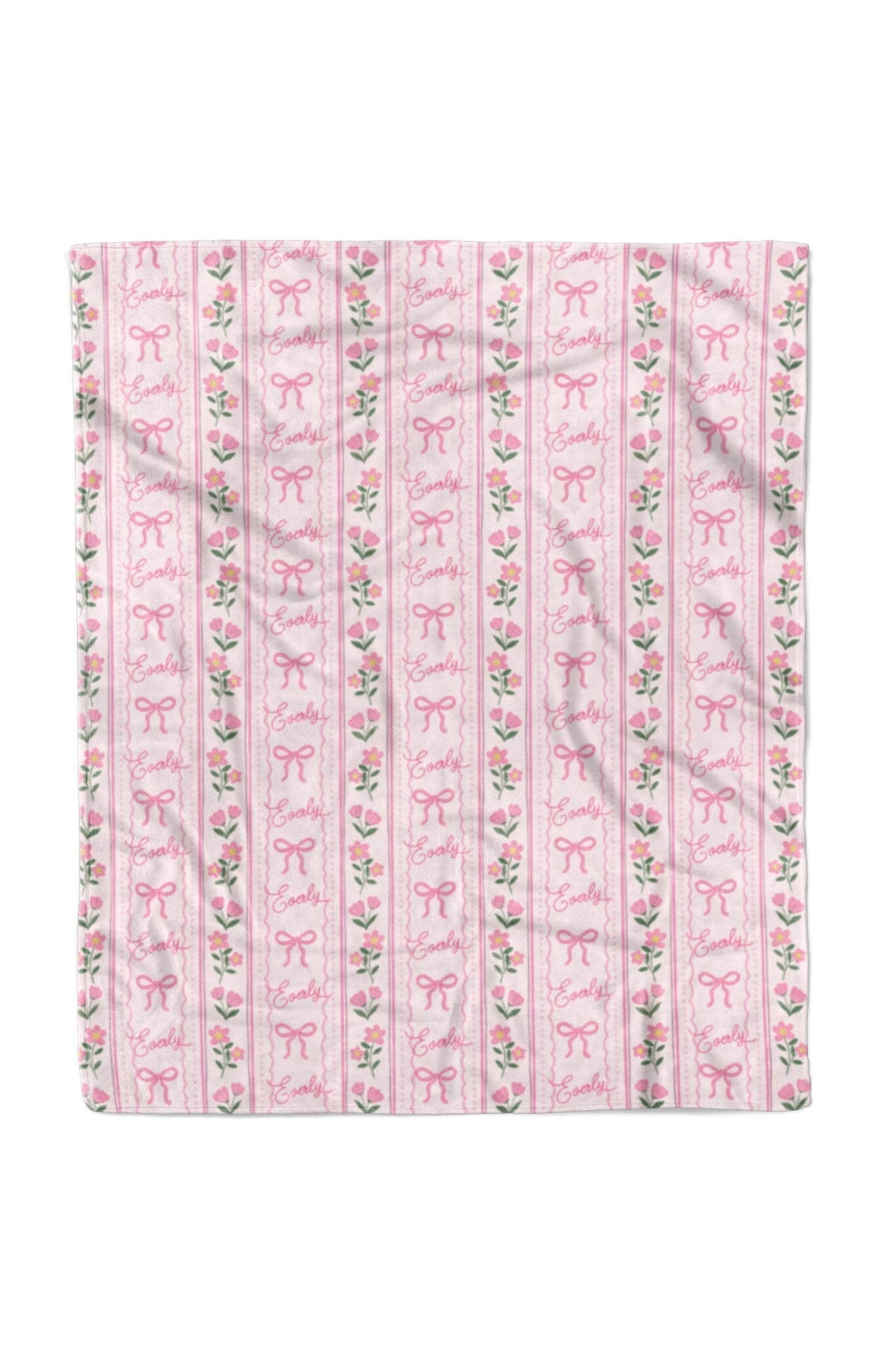 Personalized Kids Blanket | Coquette Garden