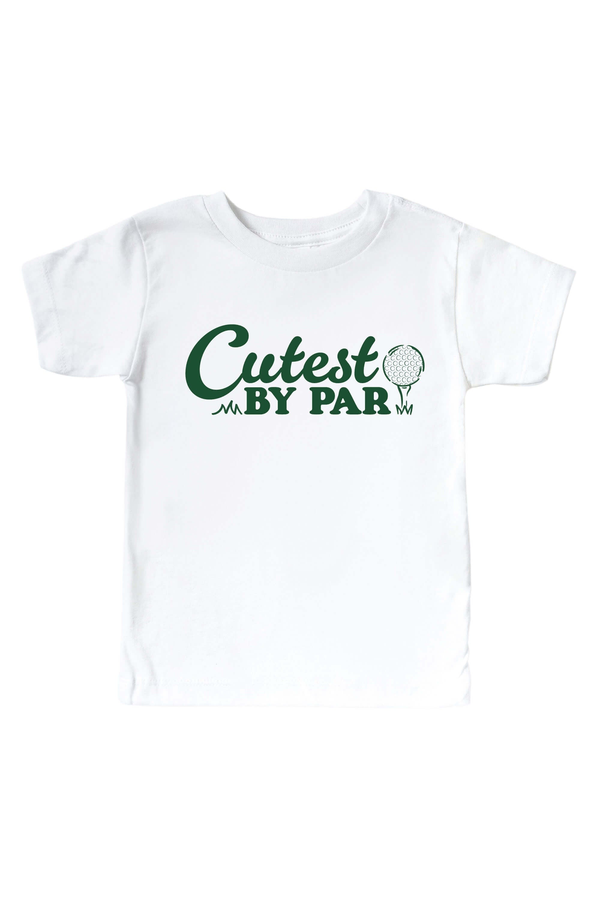 Cutest By Par Graphic Bodysuit & Kids Tee | White