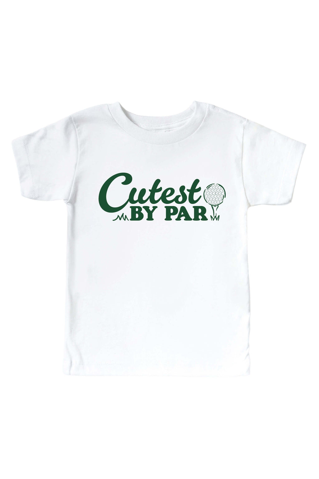 Cutest By Par Graphic Bodysuit & Kids Tee | White