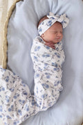 Sapphire Garden Personalized Swaddle Blanket