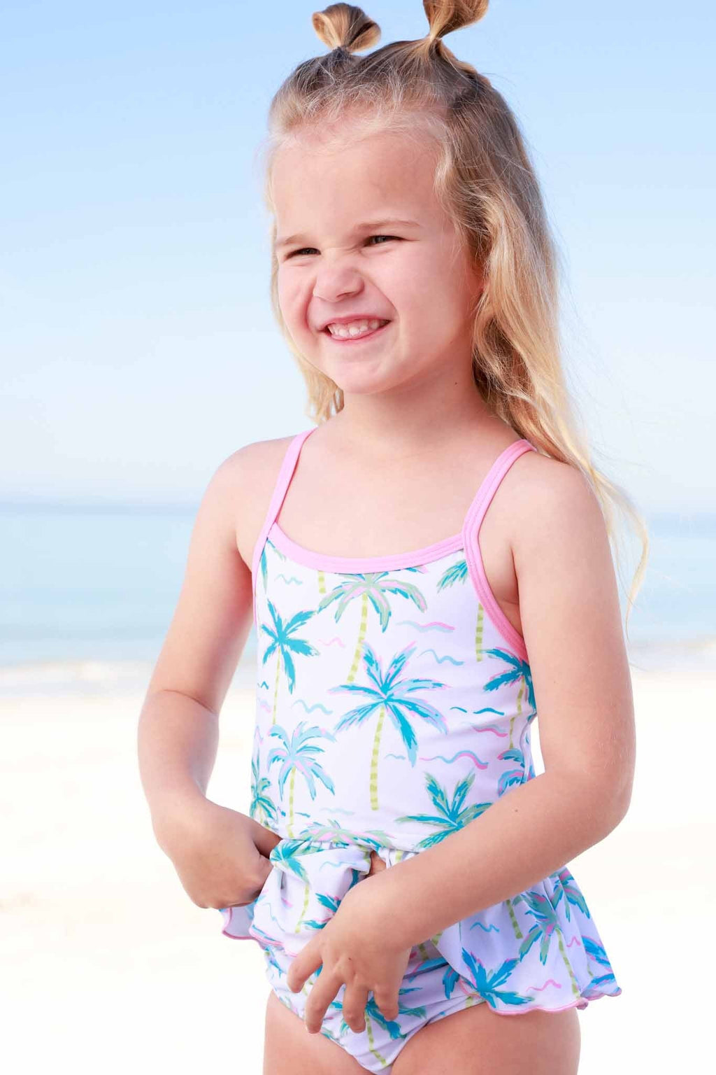 Two Piece Strappy Tankini | Blue Lagoon