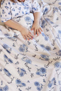 Sapphire Garden Personalized Kids Blanket