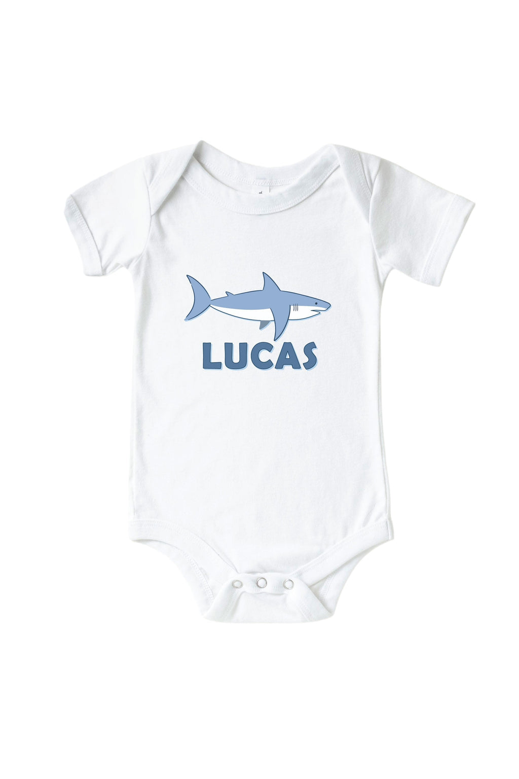 Personalized Fin Friends Graphic Bodysuit & Kids Tee | White