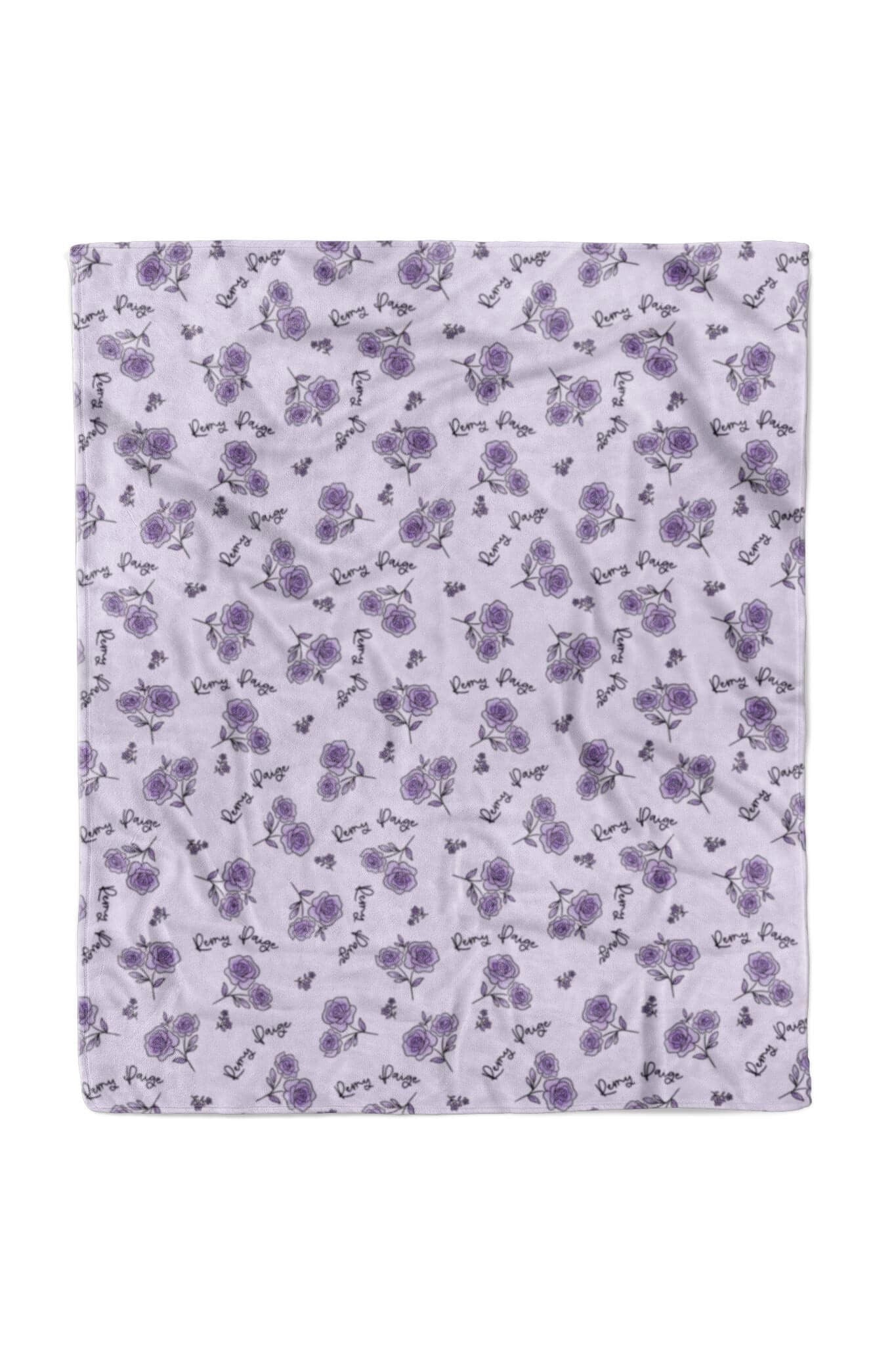 Personalized Kids Blanket | Amethyst Garden