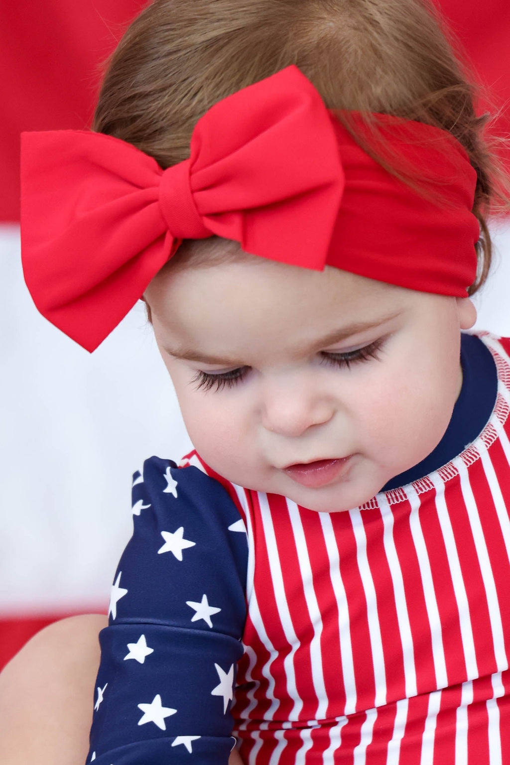 Swim Bow | Sparkler Red